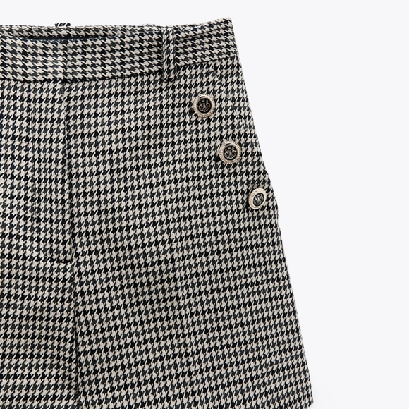 Zara houndstooth shorts - Picture 3 of 4